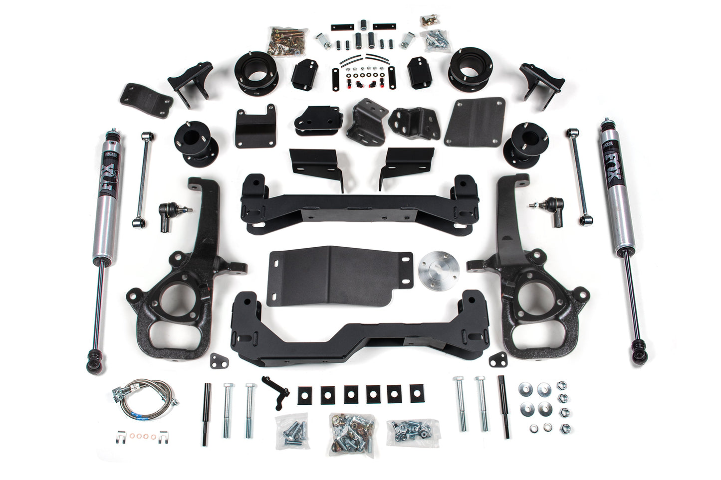 25 Ram 1500 w/ Air Ride 4WD 4 Inch Lift Kit, 3 Inch Rear Lift, Spacer - Large Bore - Strut Spacer, Fox 2.0 IFP Performance Series Shocks BDS Suspension