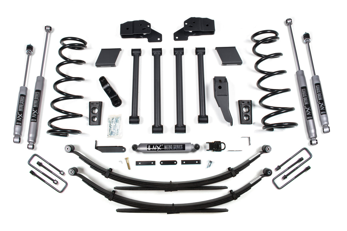 94-99 Dodge Ram 2500/3500 4.5 Inch Lift Kit Rear Lift: Block Kit w/Factory Overload-NX2 Nitro Series Shocks BDS Suspension