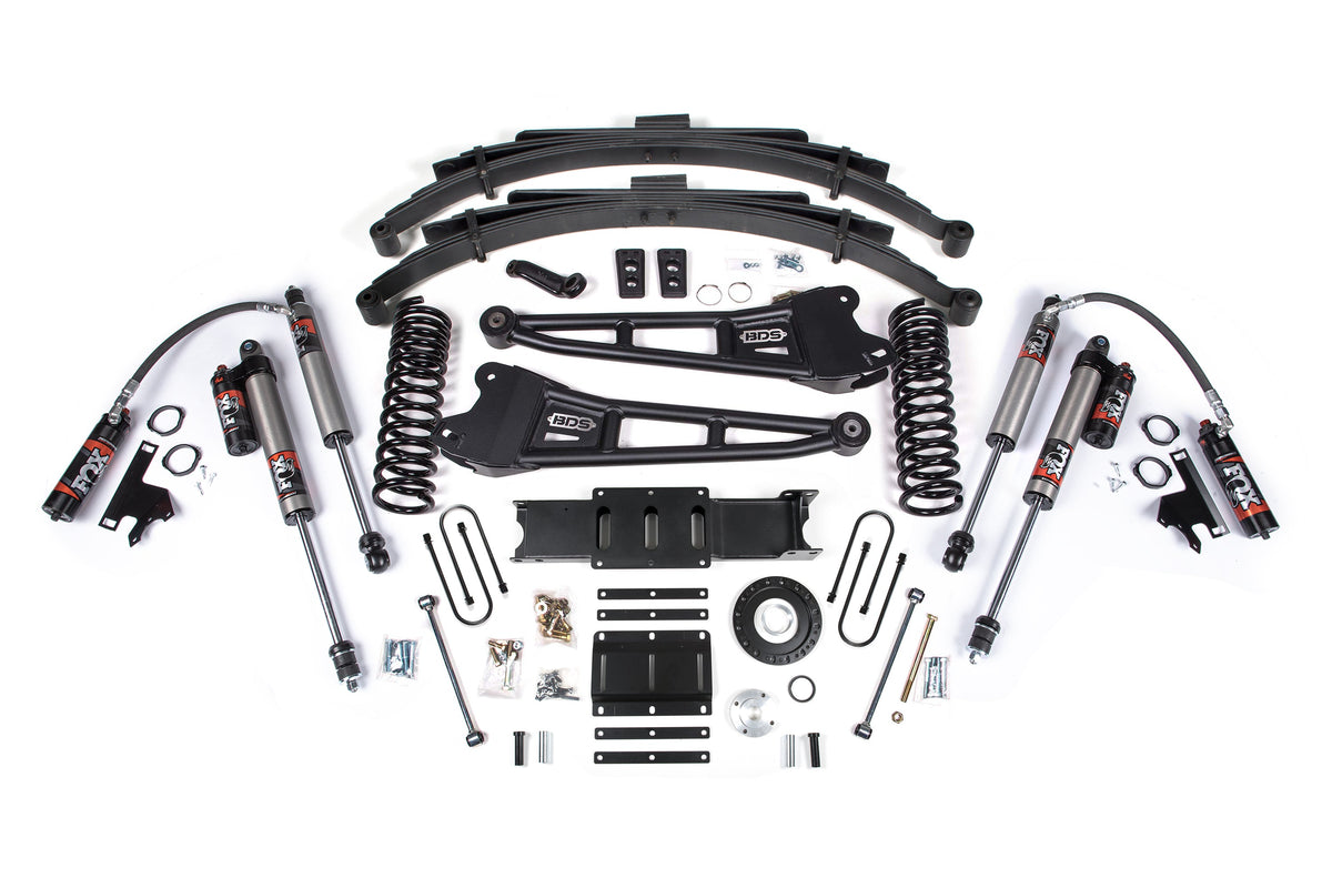13-18 Ram 3500 4WD (Diesel) 6 Inch Radius Arm Lift Kit, 5 Inch Rear Lift, Block - Fox 2.5 IFP Performance Series Shocks BDS Suspension