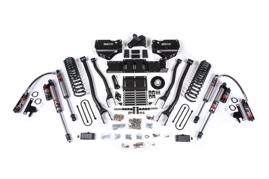 25-26 Ram 3500 (Diesel) 4 Inch 4-Link Lift Kit W/ Indexing Ring, 2 Inch Rear Lift w/o Overload, Block - NX2 Shocks BDS Suspension-1