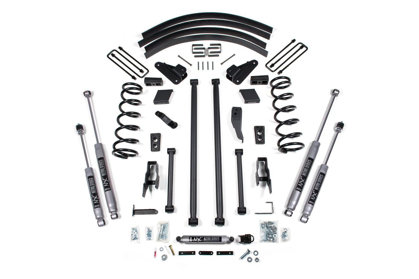 5 Inch Lift Kit Long Arm Conversion Dodge Ram 2500/3500 00-02 4WD Block Kit With Factory Overload BDS Suspension-1