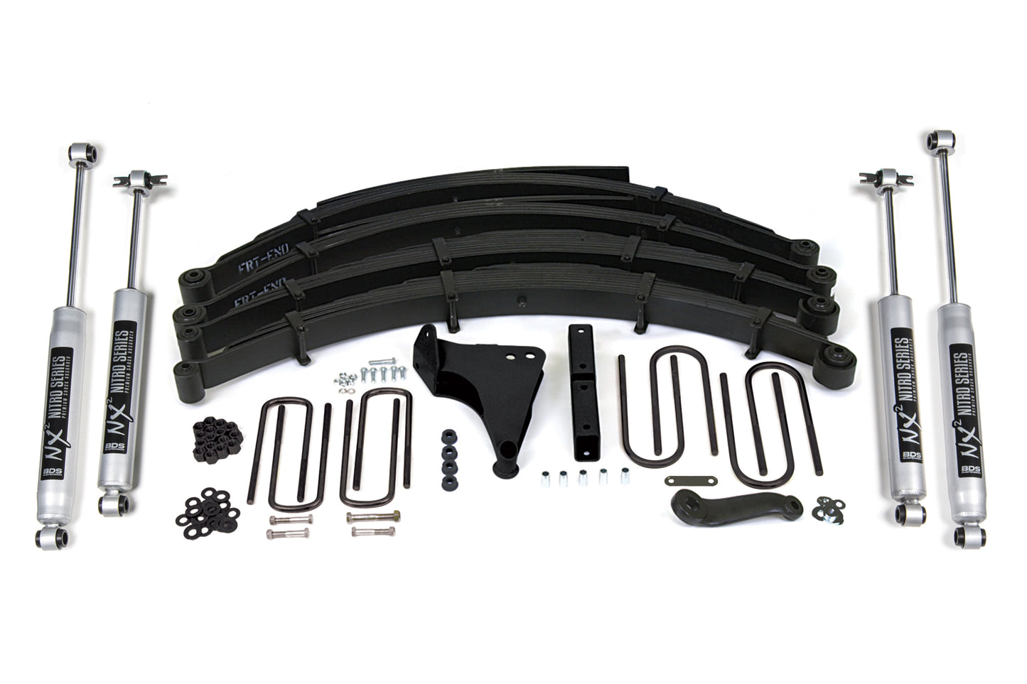 8 Inch Lift Kit Ford F250/F350 Super Duty 99-04 4WD Radius U Bolt Fox 2.0 Performance BDS Suspension