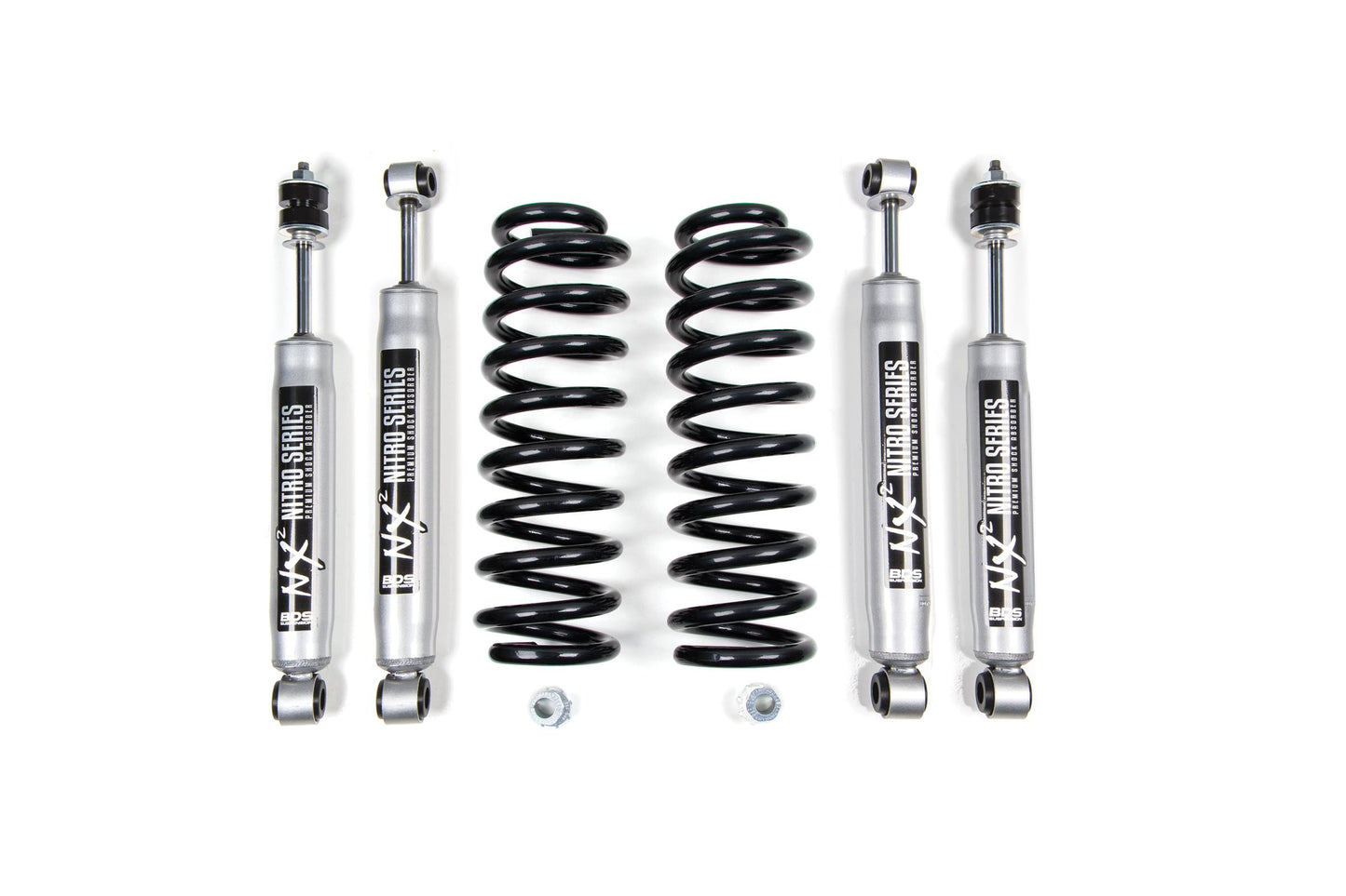 2 Inch Leveling Kit Ford F100/F150 80-96 2WD NX2 Nitro Shocks BDS Suspension