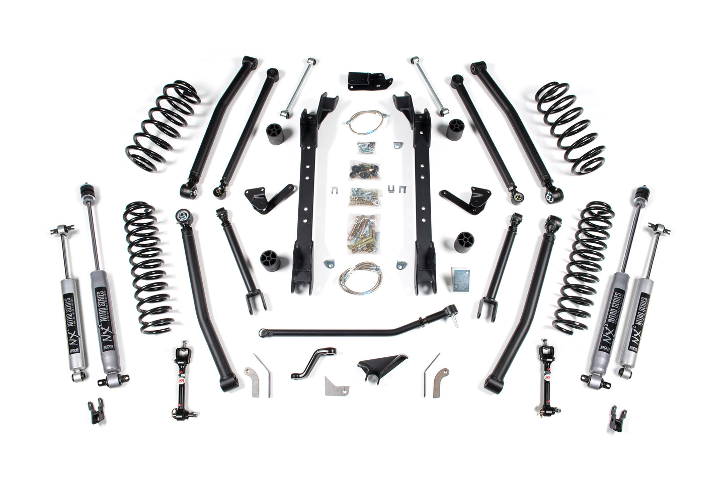 4.5 Inch Lift Kit Long Arm Conversion Jeep Wrangler TJ 97-06 NX2 Nitro BDS Suspension