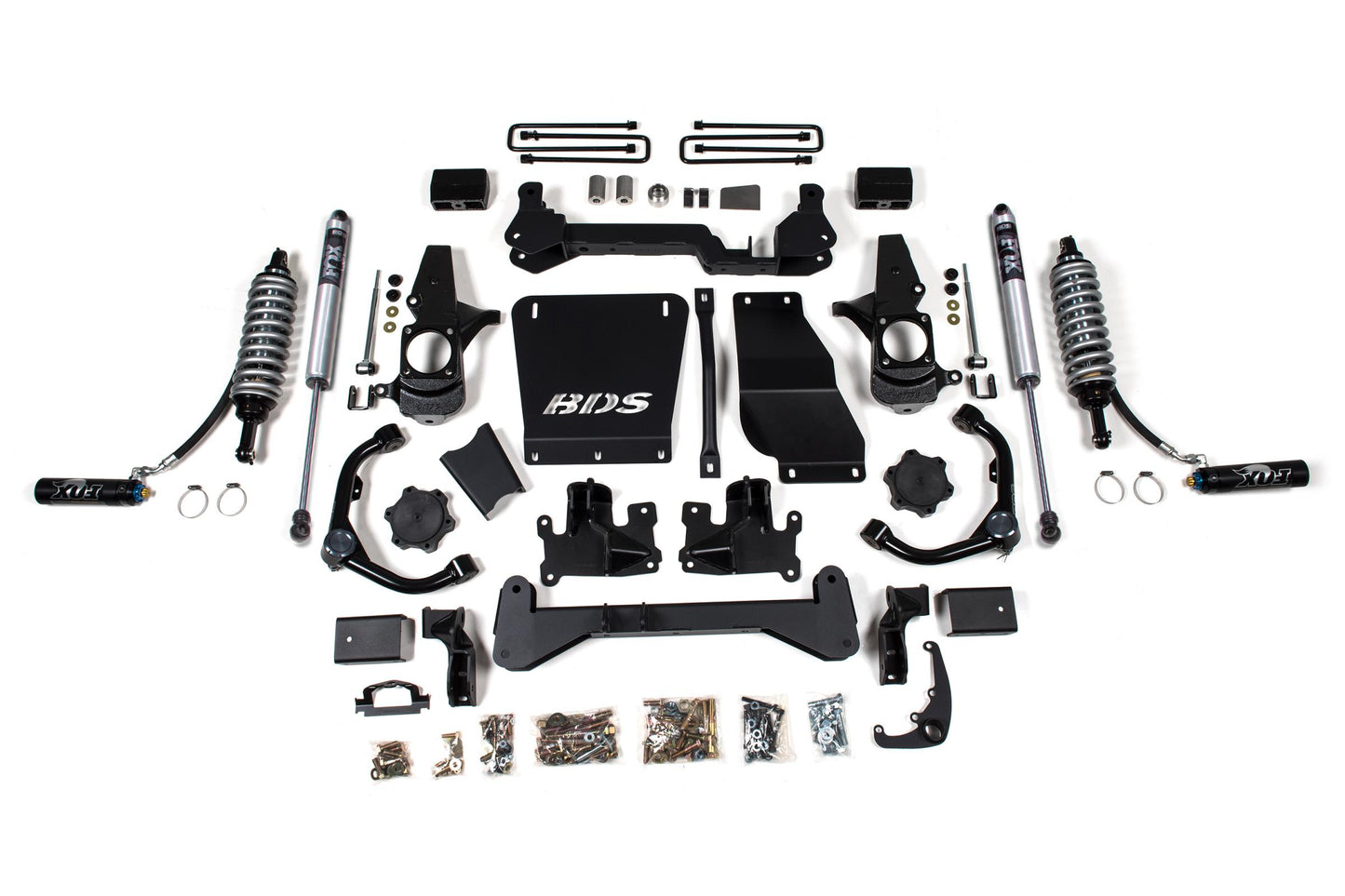 4.5 Inch Lift Kit FOX 2.5 Coil-Over Conversion Silverado/Sierra 2500HD/3500HD 01-10 Diesel Fox 2.5 Performance Shocks BDS Suspension