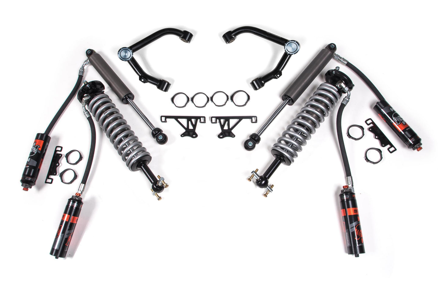 2 Inch Lift Kit FOX 2.5 Coil-Over Silverado/Sierra 1500 07-18 4WD Aluminum/Stamped SteelFox 2.5 Performance Shocks BDS Suspension
