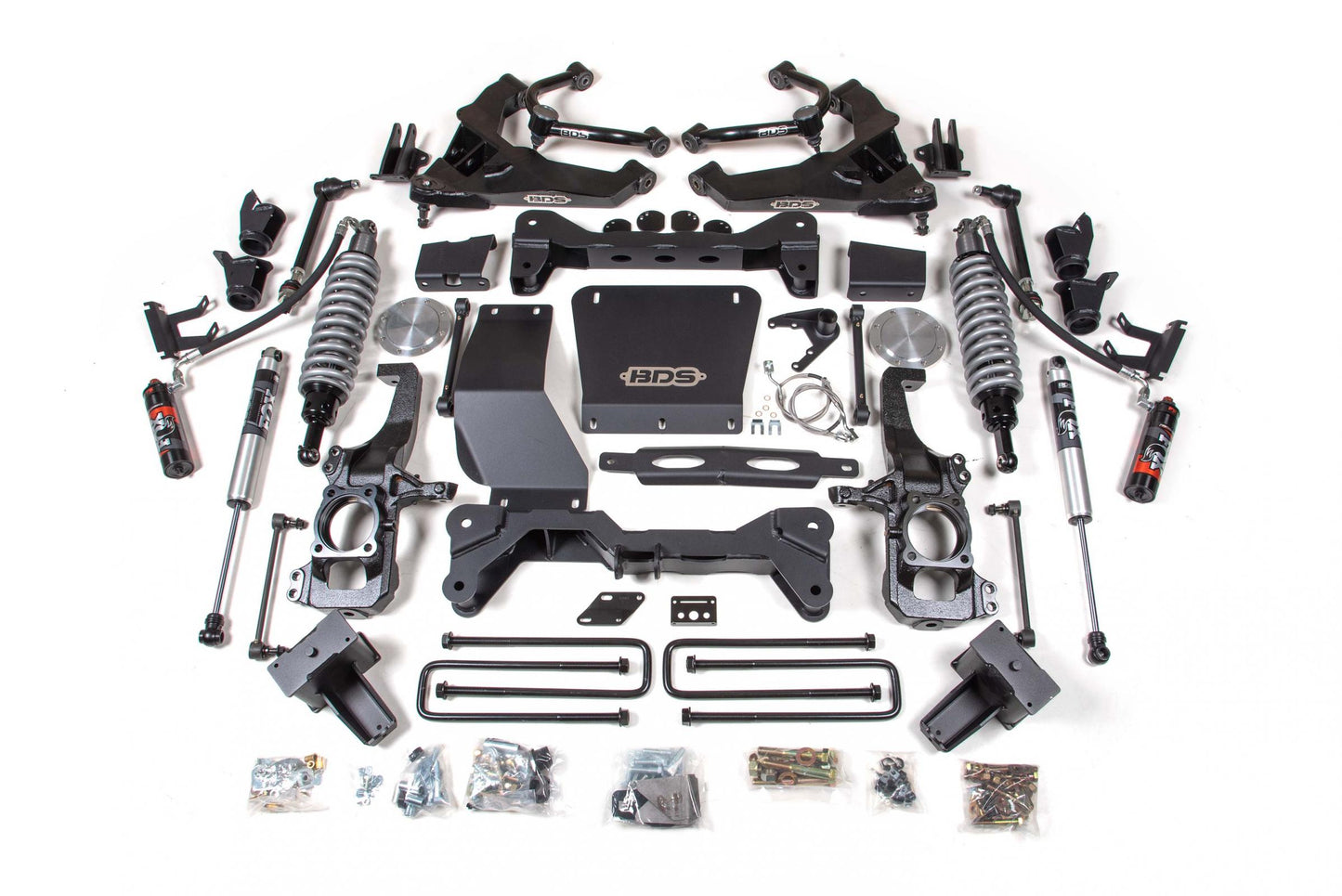 6.5 Inch Lift Kit FOX 2.5 Coil-Over Conversion Silverado/Sierra 2500HD/3500HD 20-24 Diesel Block Kit Without Factory Overload FOX 2.5 Performance Elite BDS Suspension