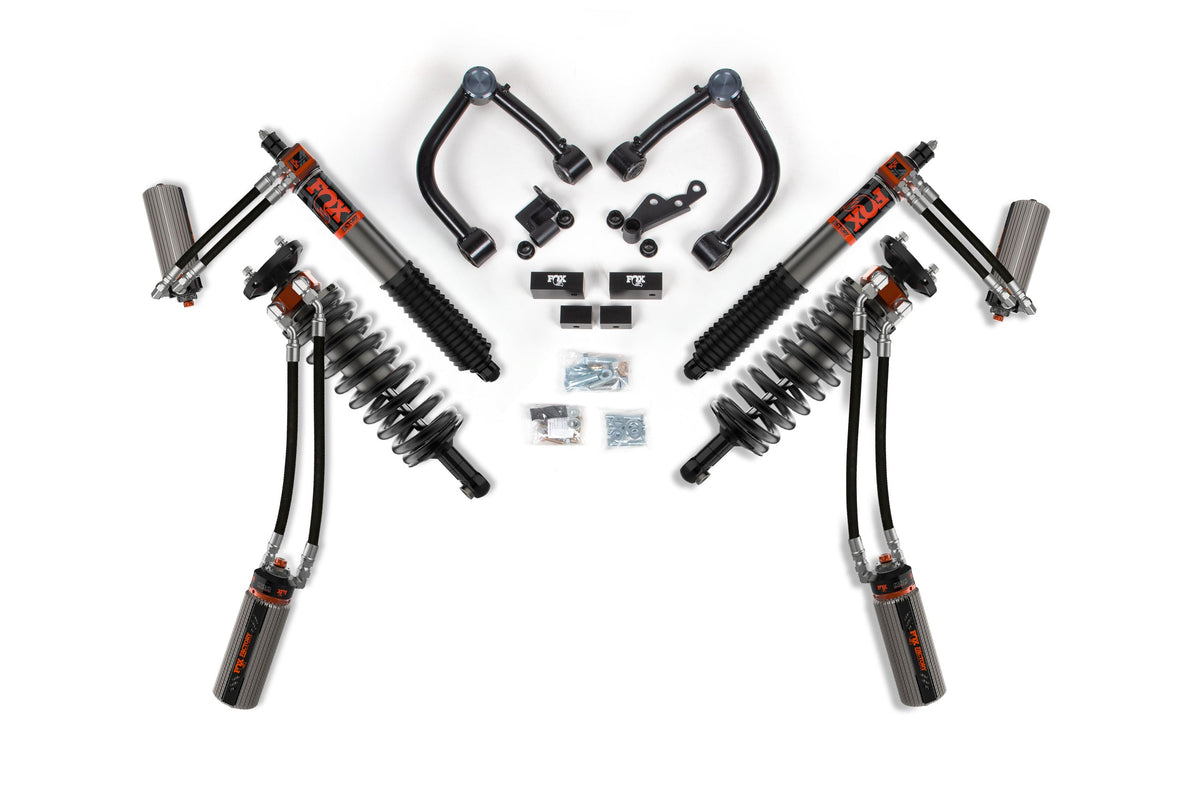 22 Toyota Tundra TRD Pro 4WD, 0 Inch Coilover Upgrade Kit, 0 Inch Rear Lift - Fox 3.0 Factory Race Series IBP C/O Front, Fox 3.0 Factory Race Series IBP Rear Shock BDS Suspension
