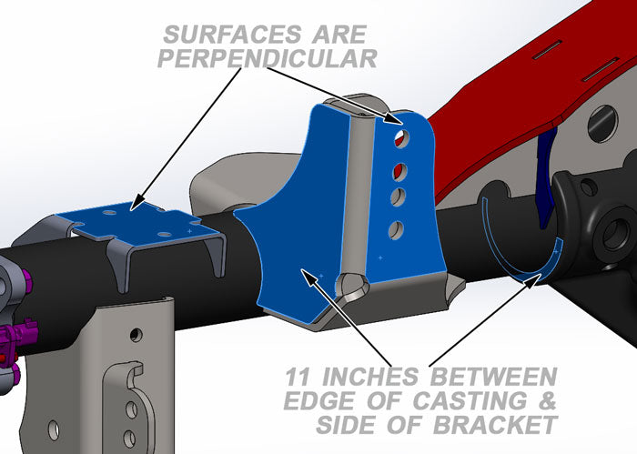JK Rear Tracbar Bracket 3.5 Inch Diameter Artec Industries-1