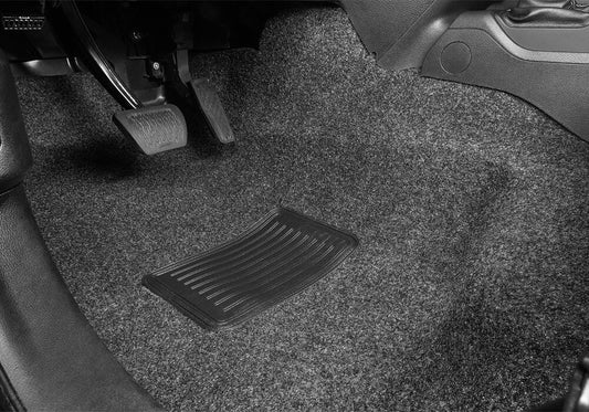 Jeep 18 Jeep JL Unltd 4Dr Front 3Pc Floor Kit Floor Liner Kit 3 pc. Front Kit Includes Heat Shields Charcoal BedRug-1