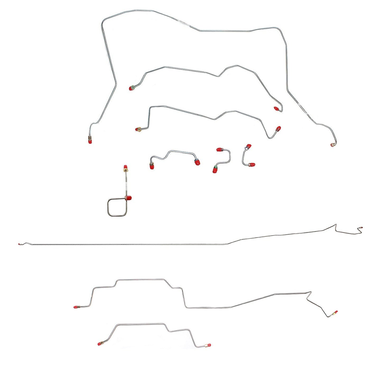 Complete Brake Line Kit For 95-97 Dodge Ram 2500 4WD RWABS Reg Cab/Long Bed Auto Trans Complete Steel Fine Lines