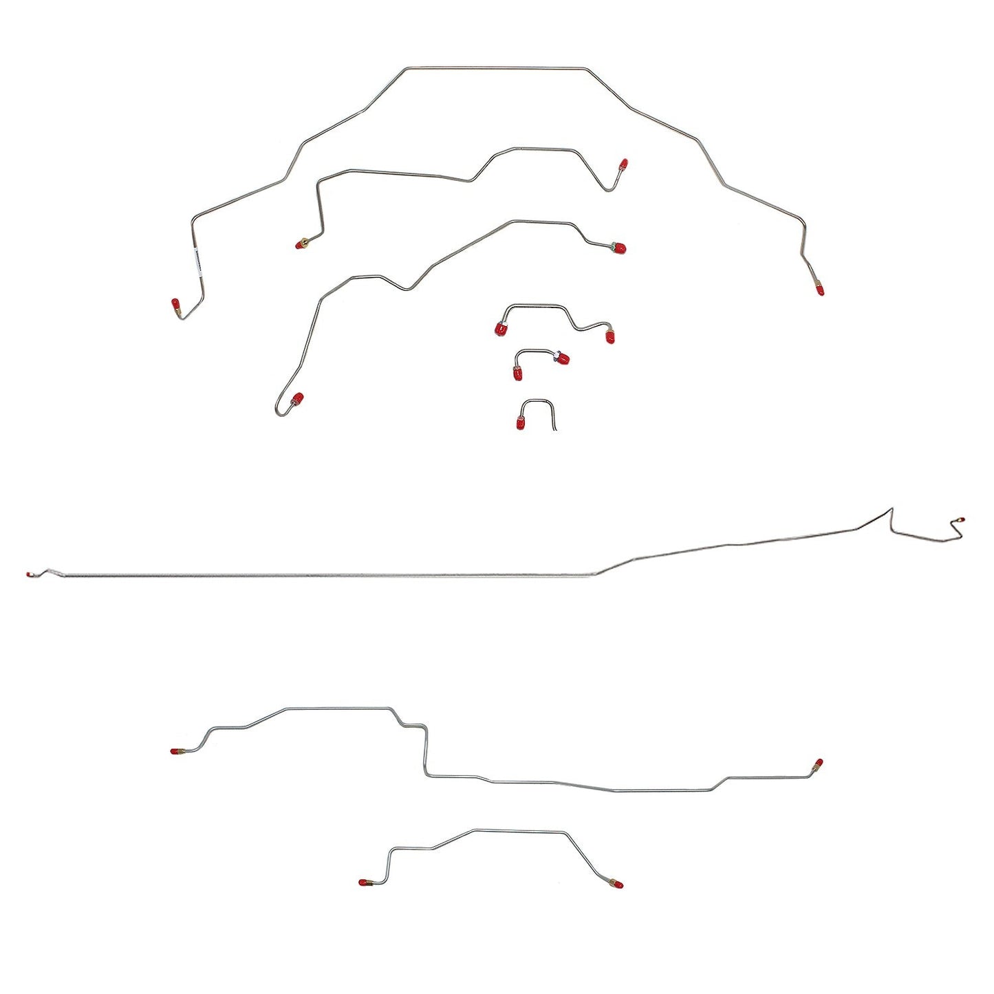 Complete Brake Line Kit For Dodge 95-97 Ram 1500 2WD RWABS Reg Cab/Long Bed Complete Steel Fine Lines