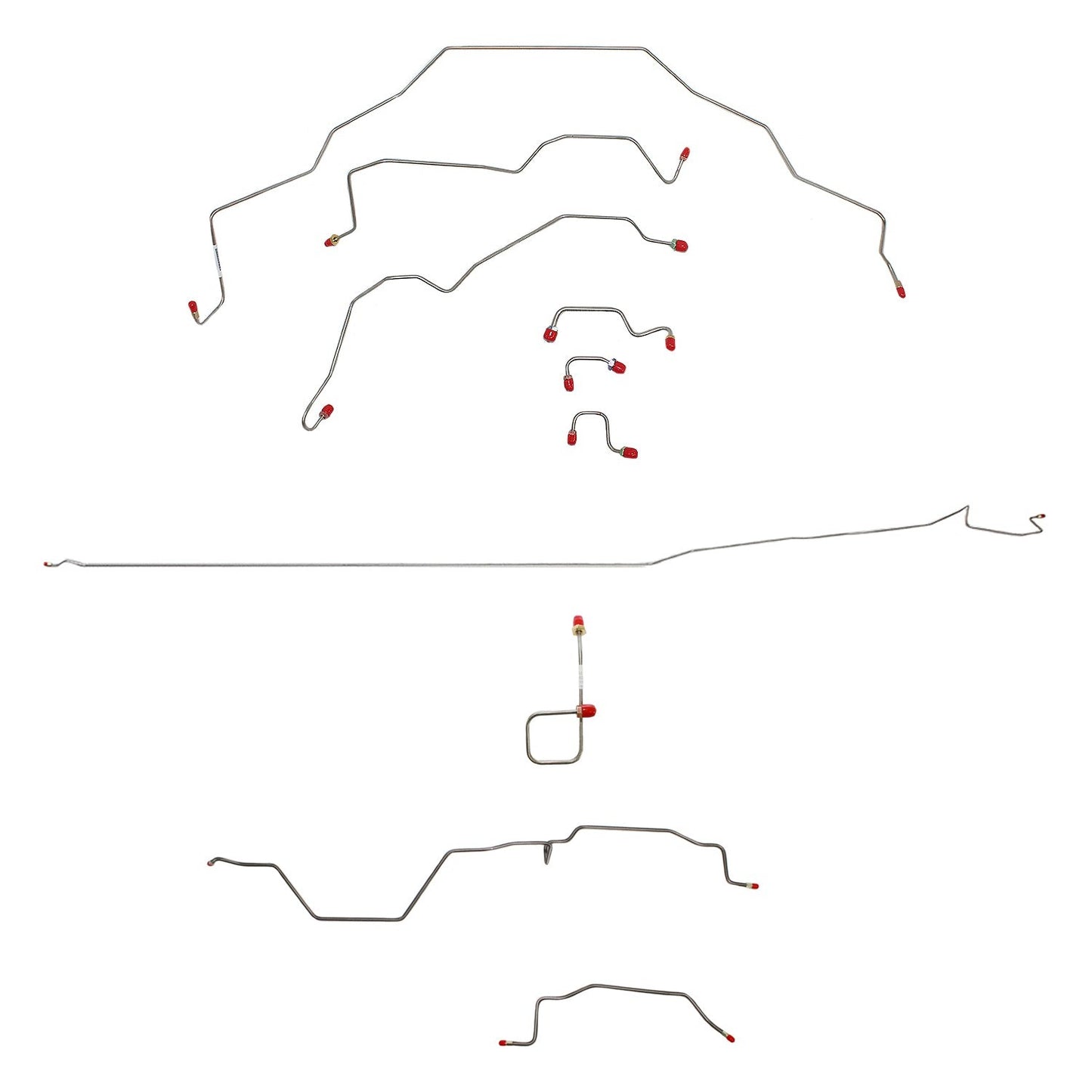 Complete Brake Line Kit For 95-97 Dodge Ram 3500 2WD RWABS Reg Cab/Long Bed Complete Stainless Fine Lines