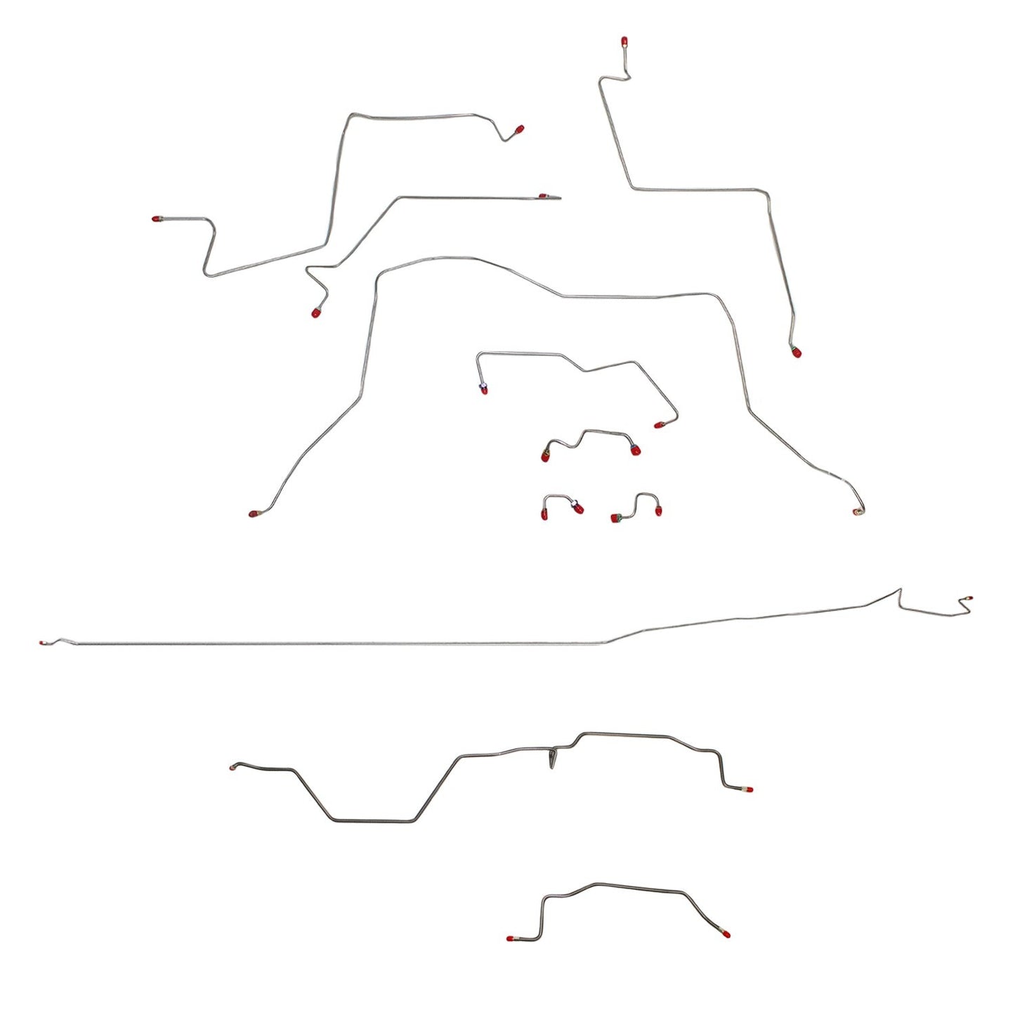Complete Brake Line Kit For 95-97 Dodge Ram 2500 4WD AWABS Reg Cab/Long Bed Complete Steel Fine Lines