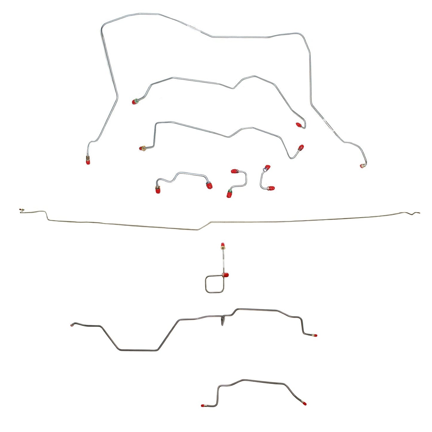 Complete Brake Line Kit For 95-97 Ram 2500 Manual 4WD RWABS Ext Cab/Long Bed Complete Stainless Fine Lines