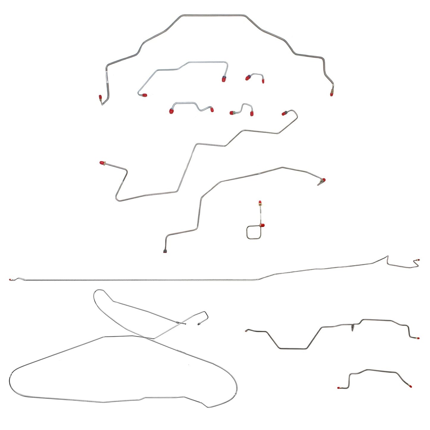 Complete Brake Line Kit For 95-97 Ram 3500 2WD All ABS Ext Cab w/ Long Bed Complete Stainless Fine Lines