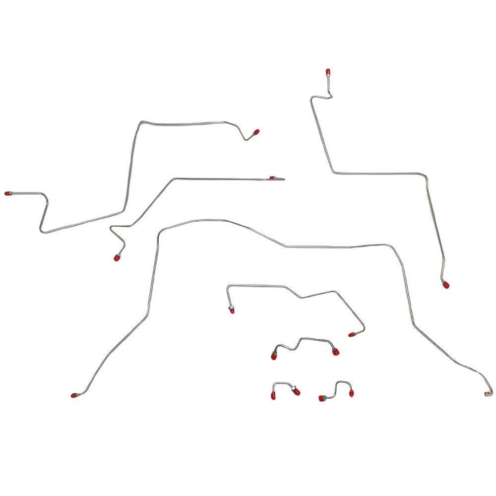 Complete Brake Line Kit For 01-02 Ram 2500/3500 4WD Manual Trans 4WD Disc Ext Cab/Long Bed Complete Steel Fine Lines