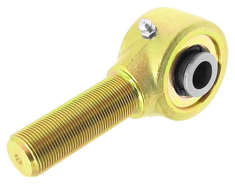 Johnny Joint Rod End 2 Inch Narrow Forged 1.615 Inch X .718 Inch Ball 7/8 Inch-14 Left Hand Threaded Shank Externally Greased RockJock 4x4