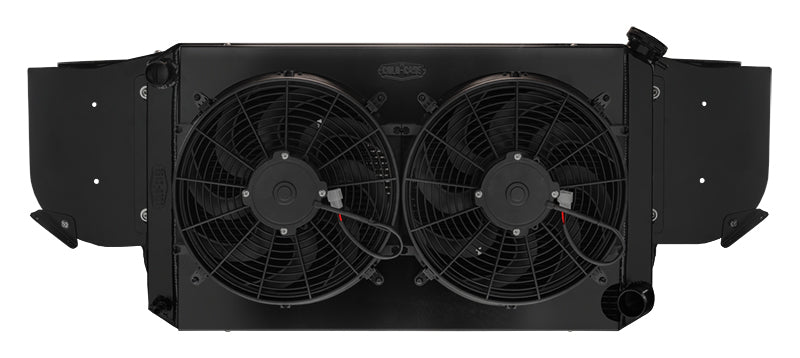 67-69 Camaro LS Swap Radiator Support Module Kit Black Radiator Cold Case Radiators