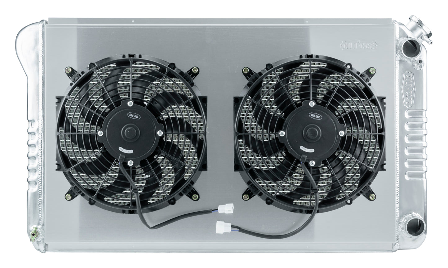 70-81 Camaro/Firebird LS Swap Aluminum Performance Radiator And 12 Inch Fan Kit Cold Case Radiators