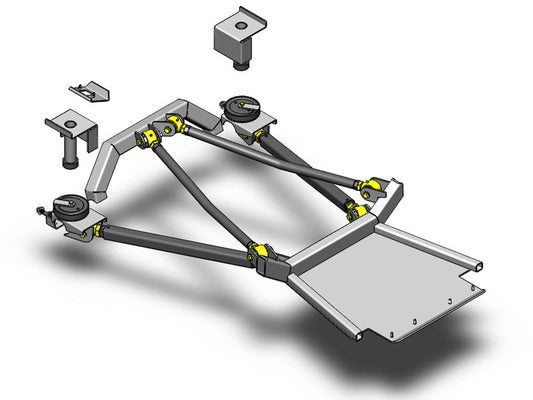Jeep Cherokee Rear Long Arm Coil Conversion Kit 1984-2001 XJ Clayton Off Road-1