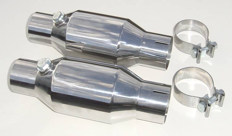Universal High Flow 2.5 Inch Mini Catalytic Converters Ceramic Substrate Pypes Performance Exhaust