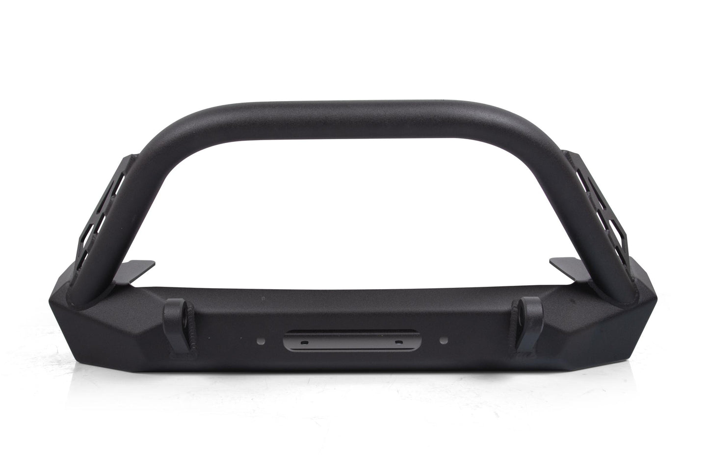 Wrangler JK Front Winch Bumper with Flat Top Stinger Inferno Series For 07-18 Jeep Wrangler JK Crawltek Revolution-1