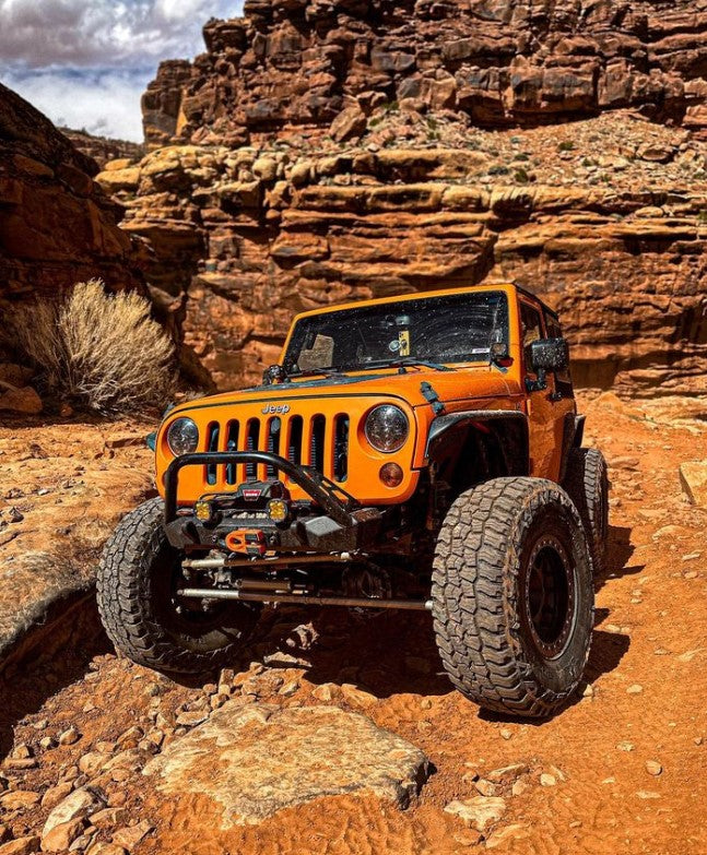 Inferno Front Winch Bumper with Flat Top Stinger | Jeep Wrangler JK CrawlTek Revolution