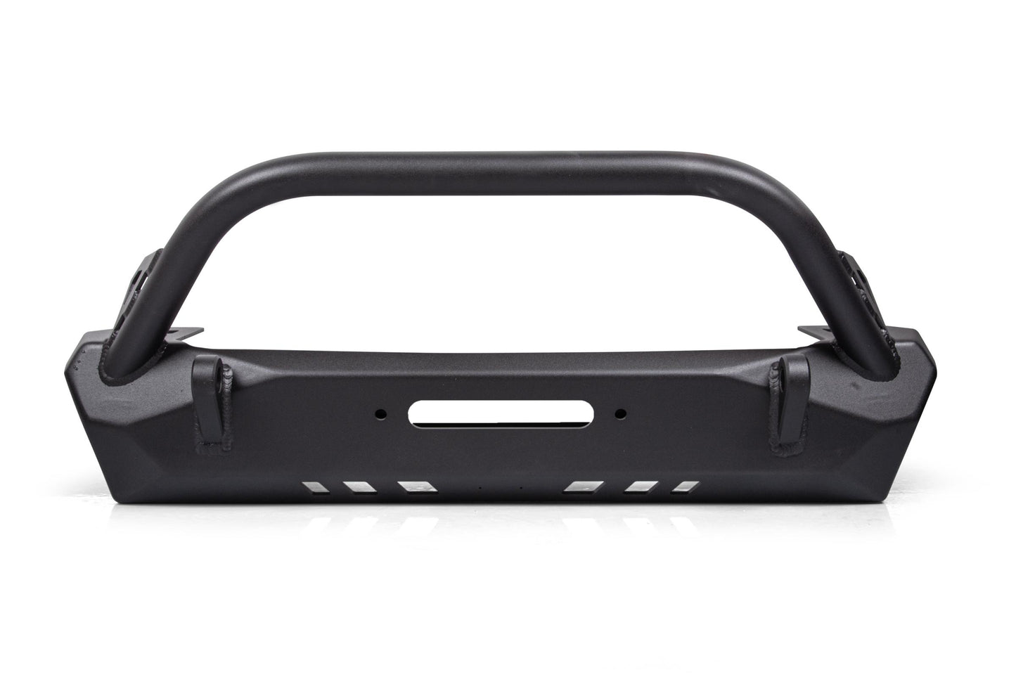 Jeep Stubby Front Bumper With Bull Bar Pyro Series for Jeep Wrangler 76-86 CJ 87-06 YJ/TJ Crawltek Revolution