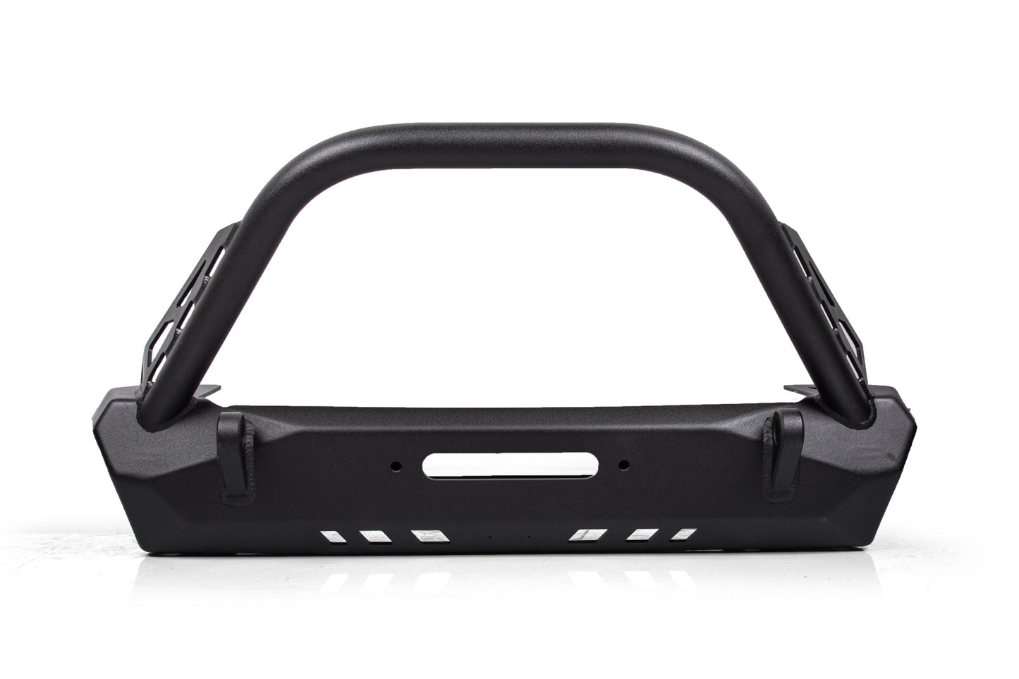 Jeep Stubby Front Bumper with Flat Top Stinger Pyro Series ForJeep Wrangler 76-86 CJ 87-06 YJ/TJ Crawltek Revolution