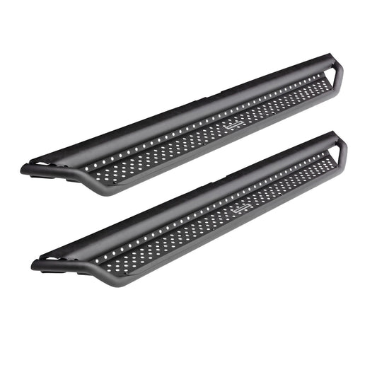 Dominator Xtreme D1 SideSteps With Mounting Bracket Kit Textured Black 2007-2018 Silverado/Sierra 1500/2500 HD Go Rhino-1