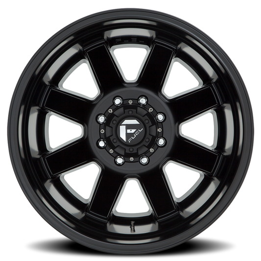 Dually 22X8.3 Maverick Dually D538 Black Milled Fuel Off Road Wheels-1