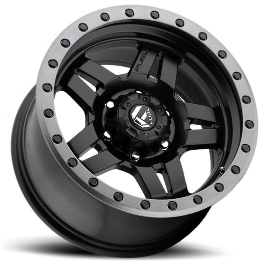 Aluminum 17X8.5 Anza D557 Matte Black Fuel Off Road Wheels-1