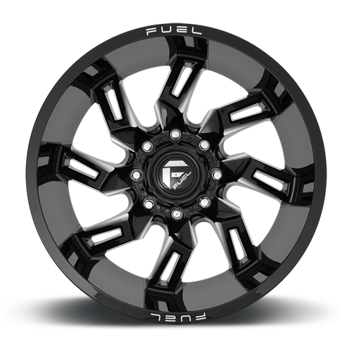 Aluminum 20X9 Lockdown D747 Gloss Black Milled Fuel Off Road Wheels-20