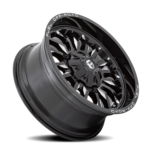 Aluminum 20X9 Arc D795 Gloss Black Milled Fuel Off Road Wheels-1