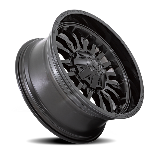 Aluminum 20X9 Arc D796 Matte Black W/ Gloss Black Lip Fuel Off Road Wheels-1