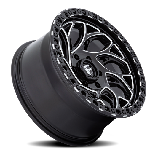 Aluminum 17X9 Runner OR D840 Gloss Black Milled Fuel Off Road Wheels-1