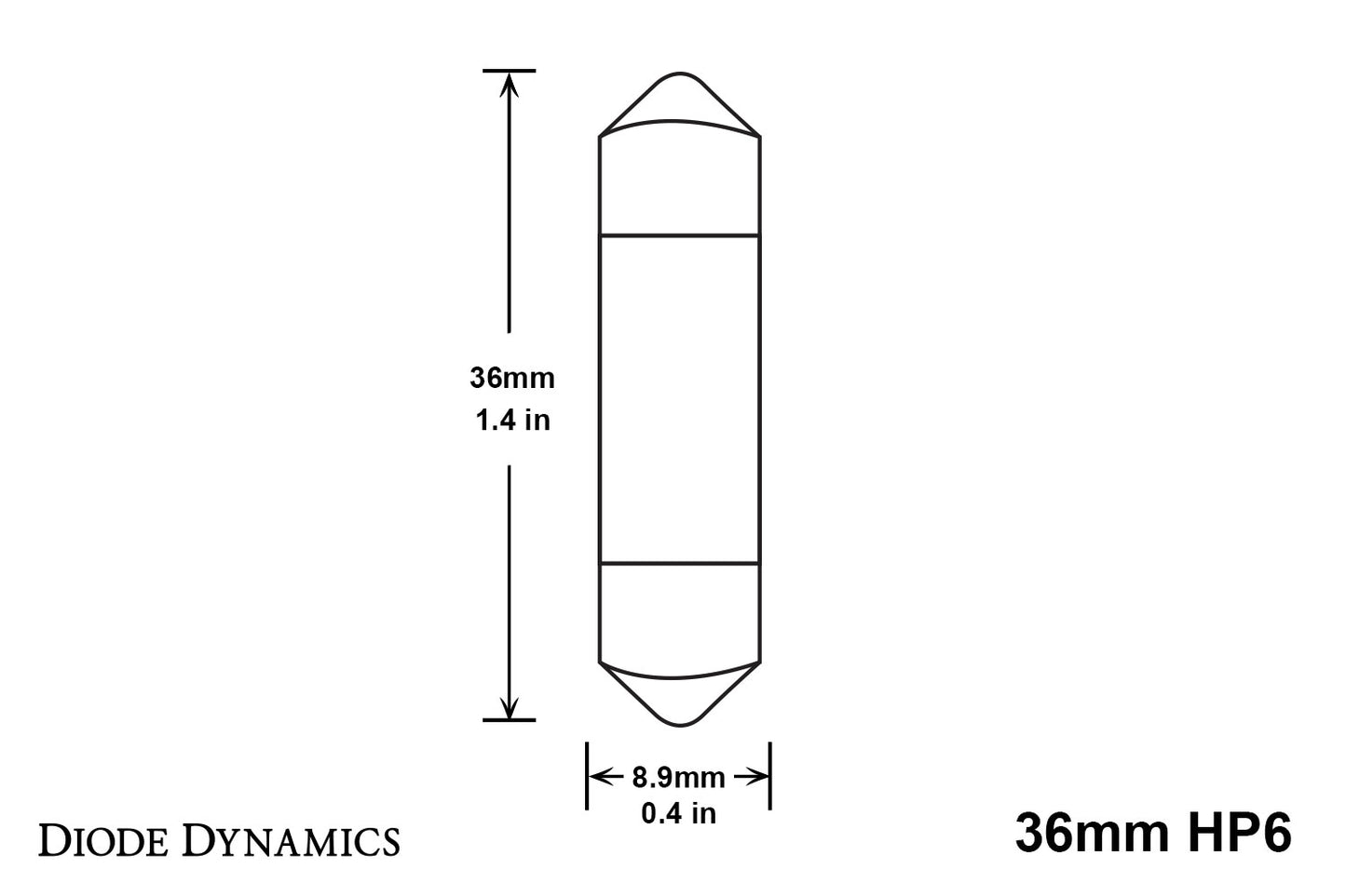36mm HP6 LED Red Diode Dynamics-7