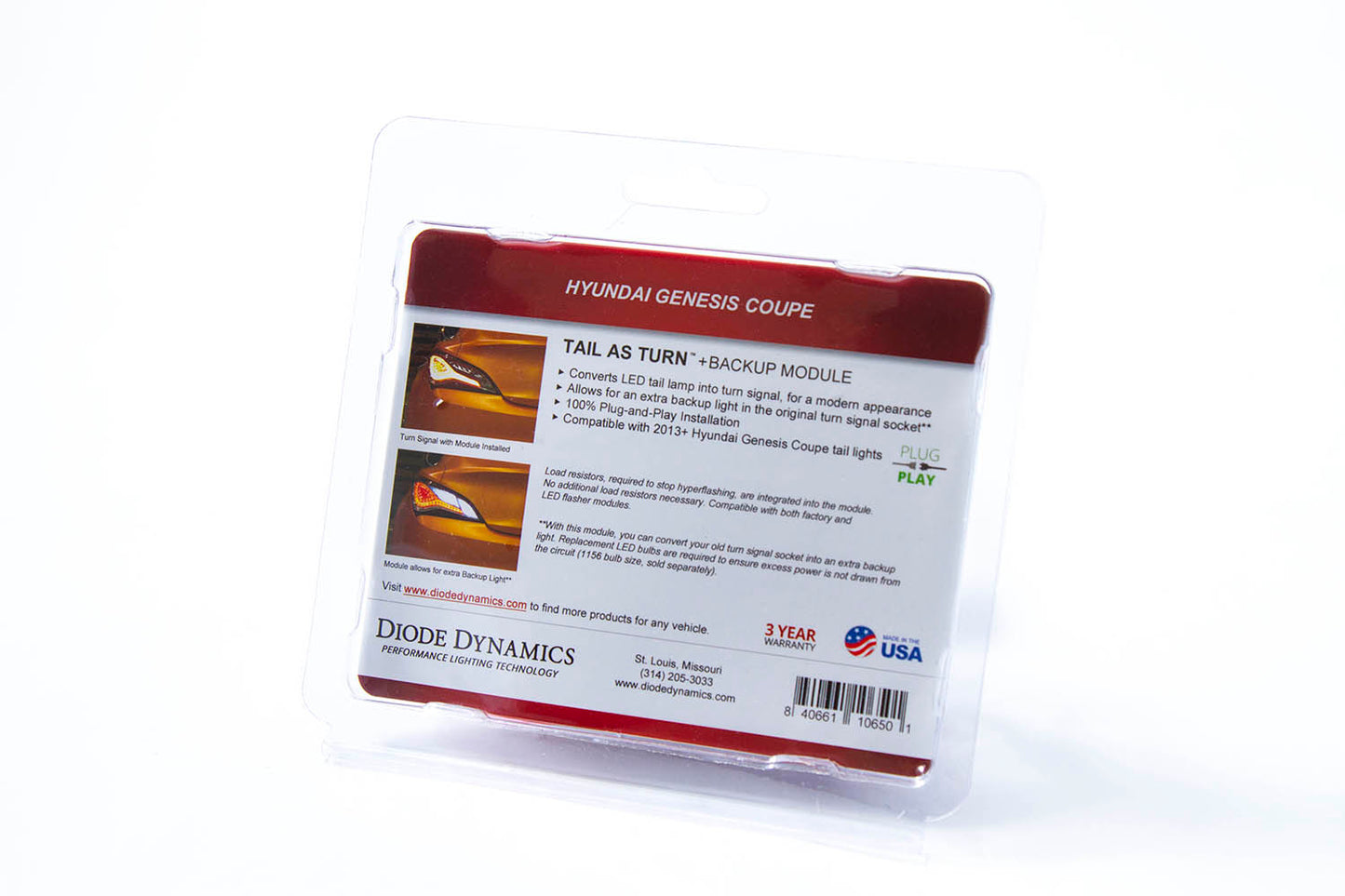 2013-2016 Hyundai Genesis Coupe Tail as Turn +Backup Module (USDM) Module Only Diode Dynamics-7