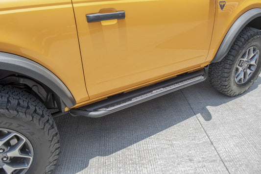 Dominator Xtreme DS SideSteps With Mounting Bracket Kit Textured Black 2021-2025 Ford Bronco Go Rhino-1