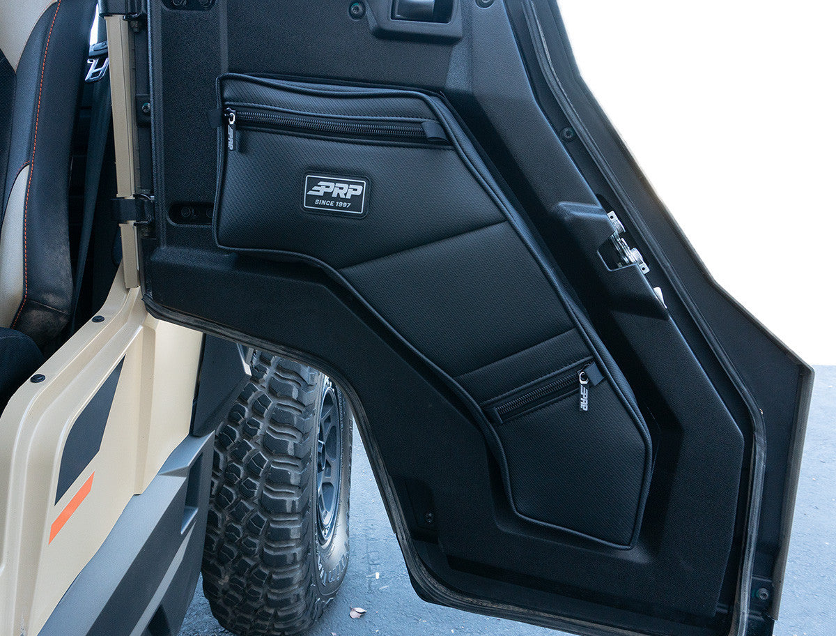 Rear Door Bags with Knee Pad for 16+ Polaris General Pair PRP Seats-1