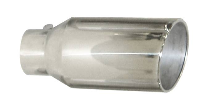 Tail Pipe Tip 5 in ID x 8 in OD x 18 in L Bolt On Hardware Not Incl Polished 304 Stainless Steel Pypes Performance Exhaust
