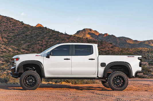 Pocket Fender Flares GA0 Northsky Blue Chevy Silverado 1500 (22-26) Rough Country-1
