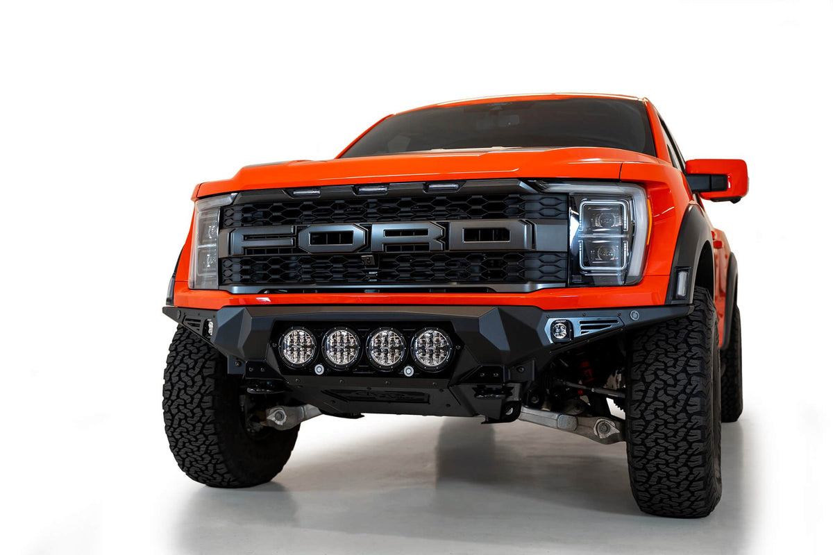 2021+ Ford Raptor Bomber Front Bumper Mounts for 4 rigid 360 6 Inch Round Lights Addictive Desert Designs-10
