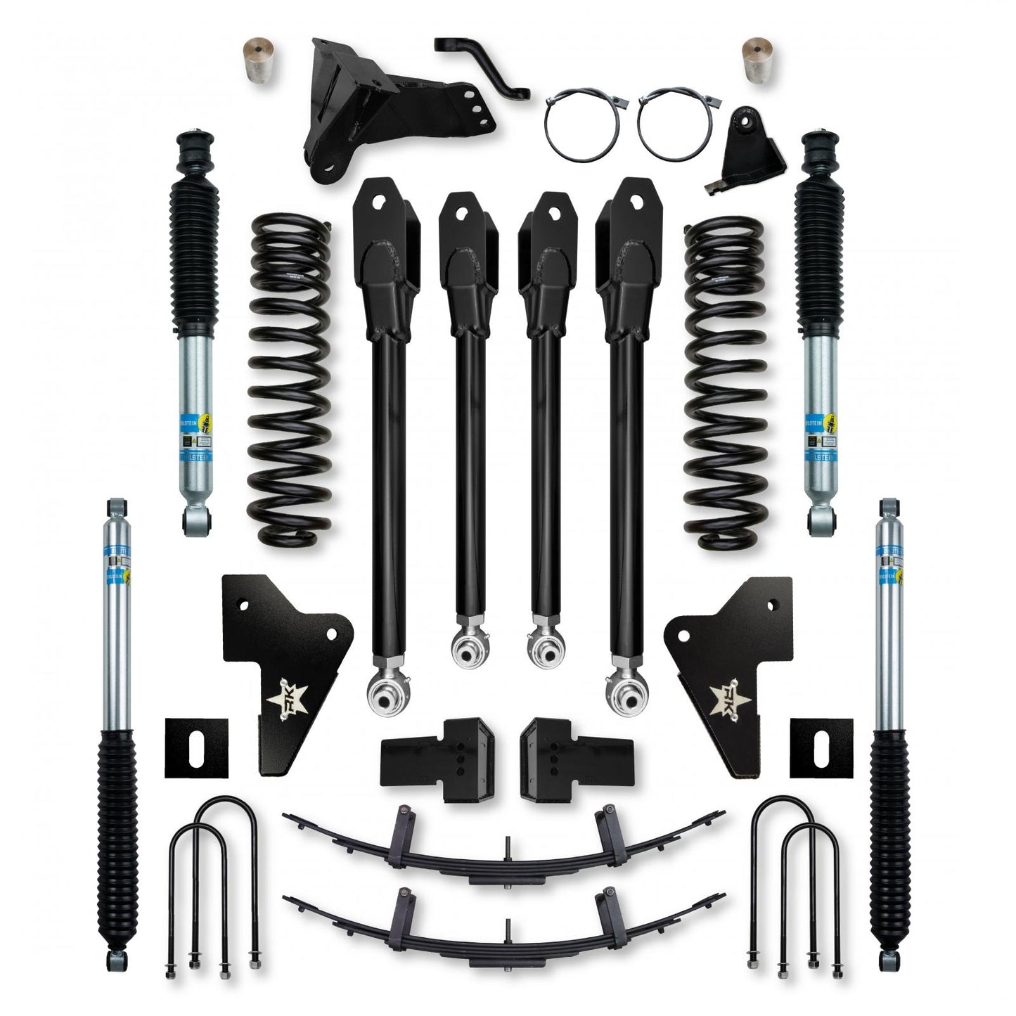 4.5 Inch X-Factor Suspension System 2023-Up F250/F350 Diesel With Bilstein 5100 Shocks Rock Krawler