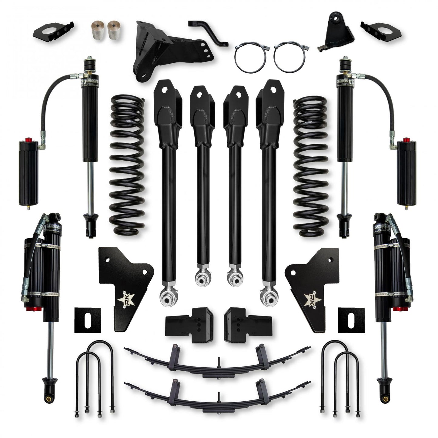 4.5 Inch X-Factor Suspension System 2023-Up F250/F350 GAS With Fast CD Adjustable Shocks Rock Krawler
