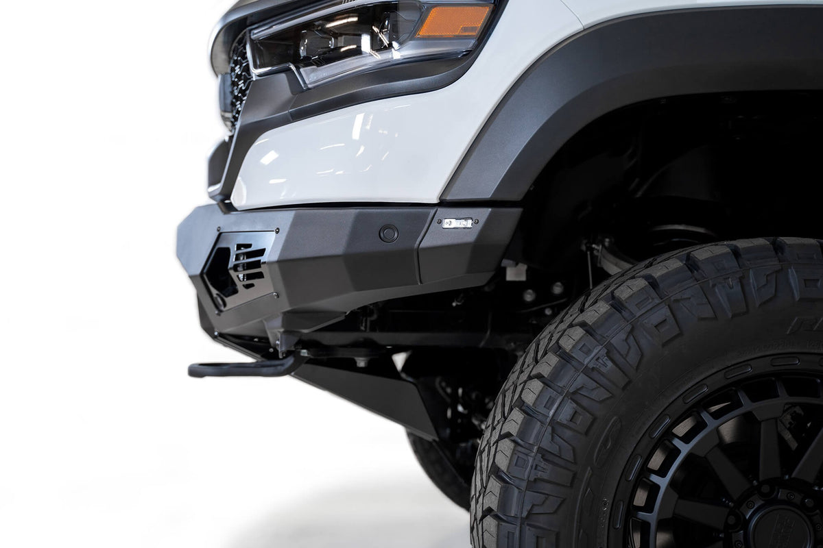 2021-2024 RAM 1500 TRX Bomber Front Bumper Mounts for two 20 Inch light bars Addictive Desert Designs-9