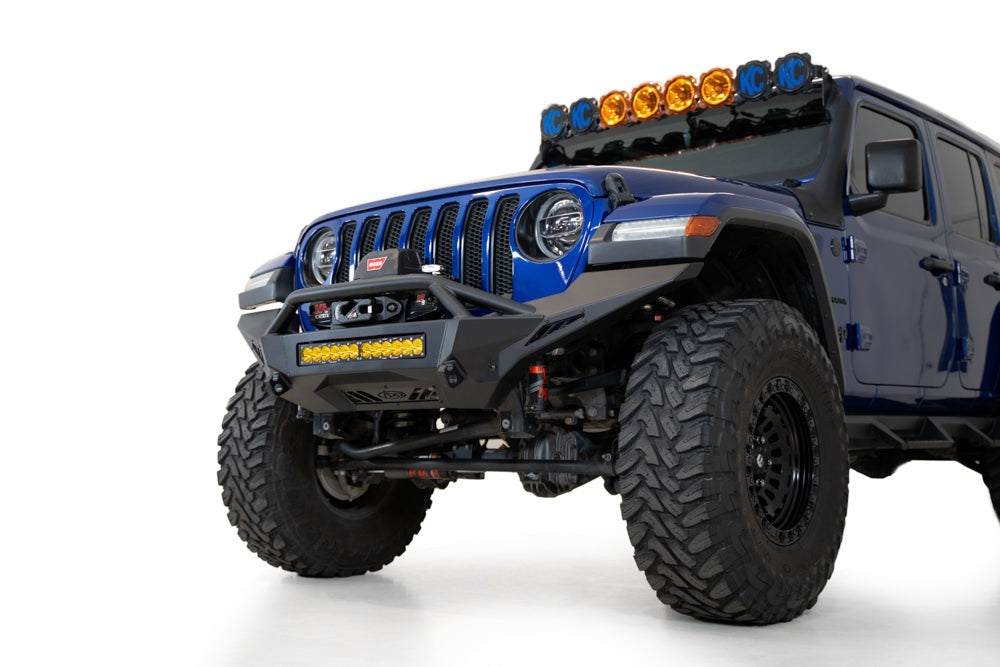 2020-2025 Jeep JL JLU JT Wrangler, Gladiator Stealth Fighter Full Width Front Bumper Addictive Desert Designs-5