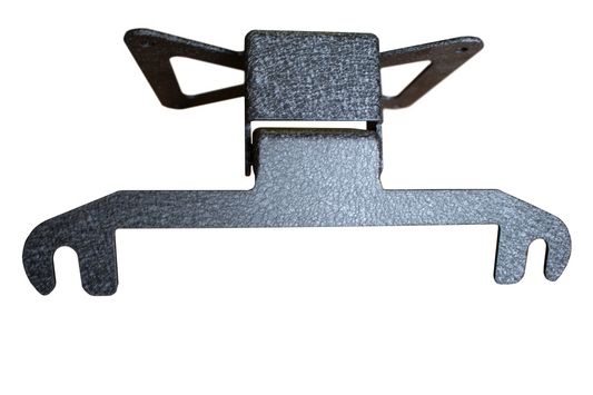 Jeep JL Hawse Fairlead License Plate Mount For 18-Pres Wrangler JL Black Aluminum Fishbone Offroad-1