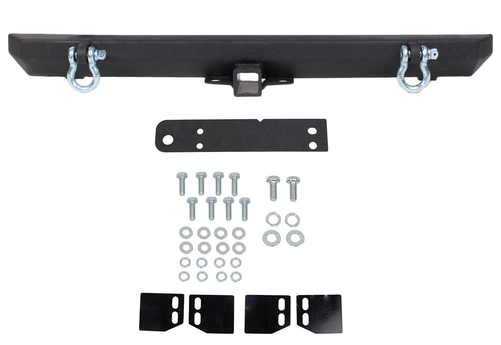 Jeep YJ/TJ Rear Bumper with Receiver For 87-06 YJ Wrangler TJ Wrangler Fishbone Offroad-3